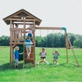 thumbnail image 2 of Backyard Discovery Lightning Ridge Cedar Swing Set, 2 of 16