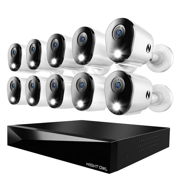 Night Owl 4K Cameras with 2TB DVR Security System, 10pk.