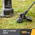 thumbnail image 4 of CAT 18V 13-in Straight Shaft Battery String Trimmer 4 Ah (Battery and Charger Included), 4 of 11