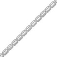 thumbnail image 2 of Emerald Cut Lab Created Gemstone Halo Tennis Bracelet in Sterling Silver, 2 of 5