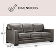 thumbnail image 4 of Emery 3-Piece Top-Grain Leather Sofa Set, Assorted Colors, 4 of 19