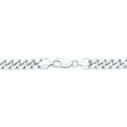 thumbnail image 3 of Polished Miami Cuban Chain Bracelet in Sterling Silver, 7mm, 3 of 8