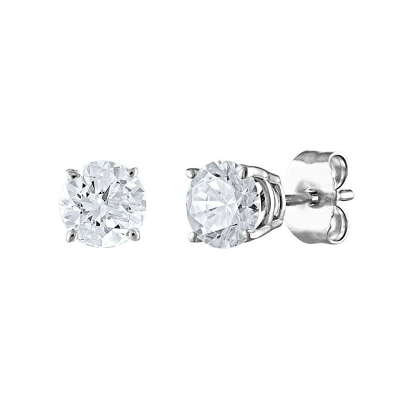 0.96 CT. T.W. Round Diamond Stud Earrings in 14K Gold