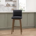 thumbnail image 1 of HH2 Home Parson Wood Adjustable Height Swivel Bar Stool, 1 of 17