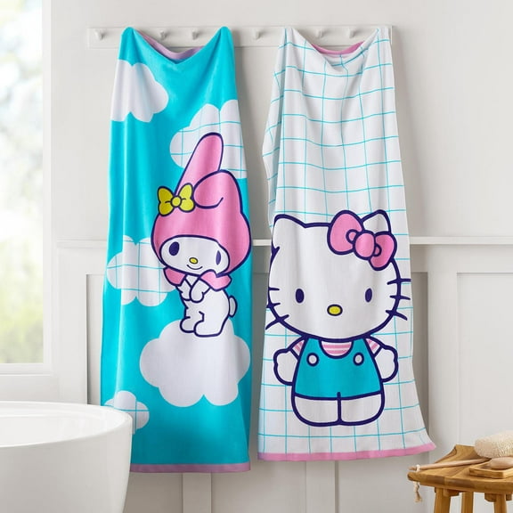 Kids' Licensed 2-Pack Cotton Bath Towels, 28" x 54"