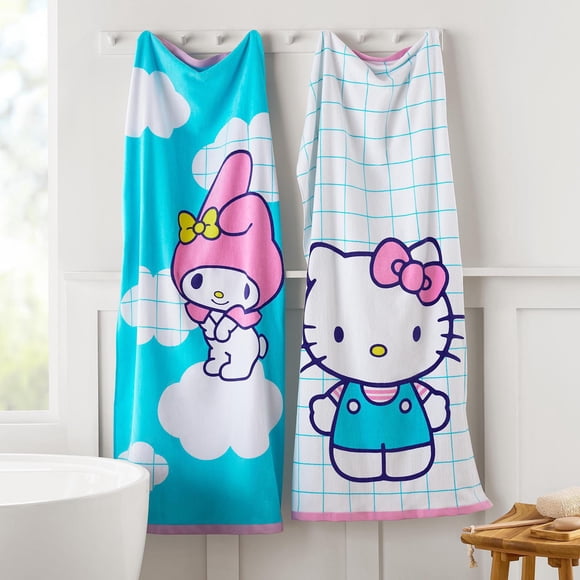 Kids' Licensed 2-Pack 100% Cotton Bath Towels, 28" x 54"