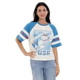 thumbnail image 4 of Women's Character USA Cropped Raglan T-Shirt, 4 of 6