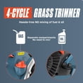thumbnail image 6 of SENIX 4QL® 26.5cc 4-Cycle 18" Gas String Trimmer, Weed Eater, 6 of 13