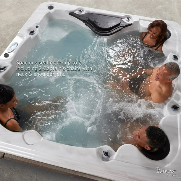 Everlast Spas Grand Estate 6-7 Person 90-Jet Acrylic Spa, Choose