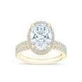 thumbnail image 1 of Lab Created Diamond Oval Cut Bridal Set, 3.60 C.T.W.T., 1 of 9