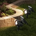 thumbnail image 5 of Member's Mark Matte Black LED Solar Spot Lights, 2-pack, 5 of 8