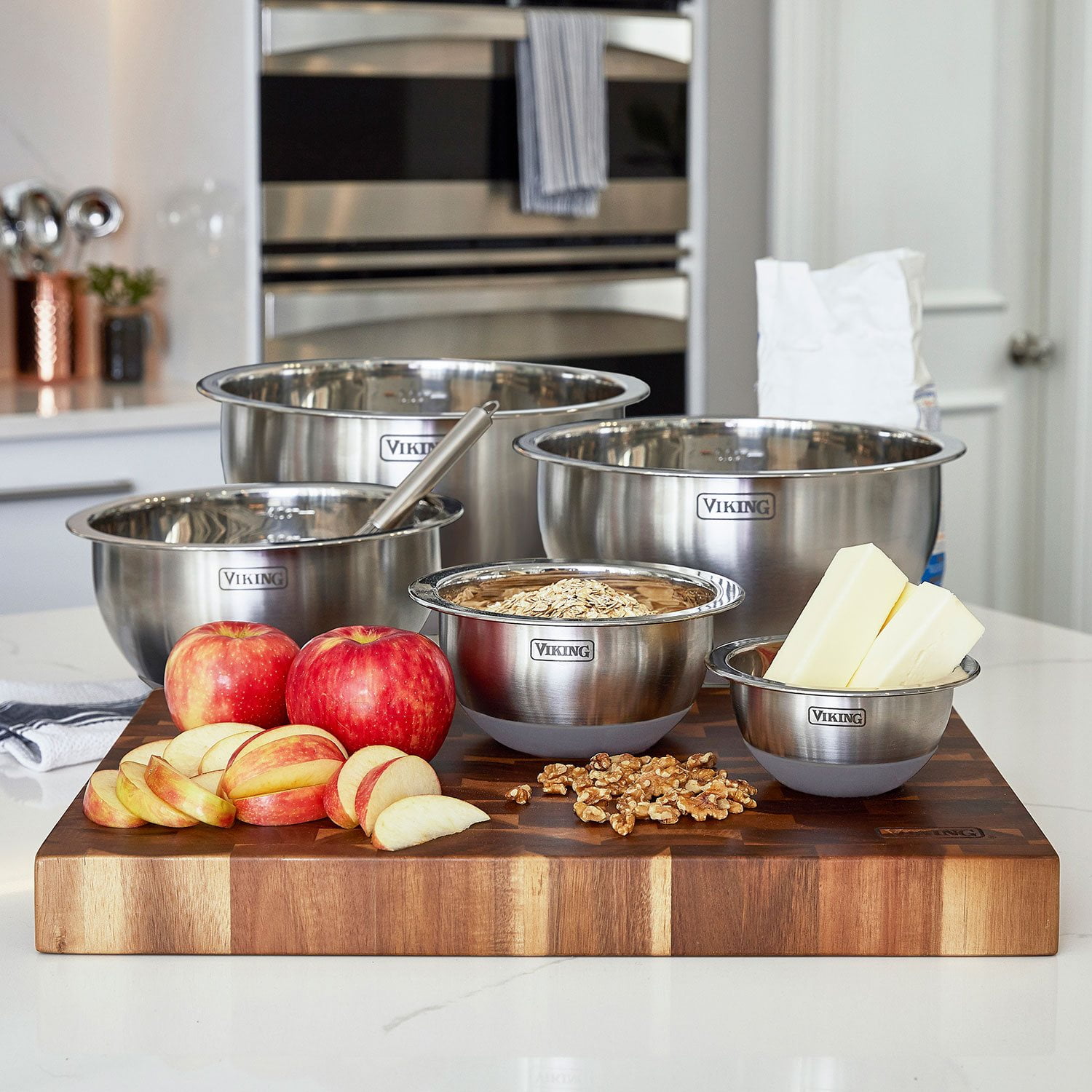 Viking 10-Piece Stainless Steel Mixing, Prep and Serving Bowl Set - Samsclub.com