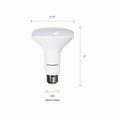 thumbnail image 3 of SYLVANIA TruWave BR30 LED Light Bulb, 65W = 7W, Dimmable, Medium Base, 650 Lumens, Frosted, 2700K, Soft White - 12 Pack, 3 of 5