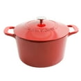thumbnail image 3 of Martha Stewart 4-Quart and 7-Quart Enamel on Cast Iron Dutch Ovens, 2 Pack (Assorted Colors), 3 of 8