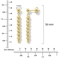 thumbnail image 4 of Diamond Cut Beads Dangle Earrings in 14K Gold, 4 of 5