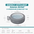 thumbnail image 3 of SaluSpa Azores Energy-Efficient AirJet 3-5 Person Inflatable Hot Tub, 3 of 10