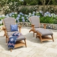thumbnail image 4 of Cambridge Casual Teak and Wicker Adirondack Patio Set, 4pc, 4 of 19