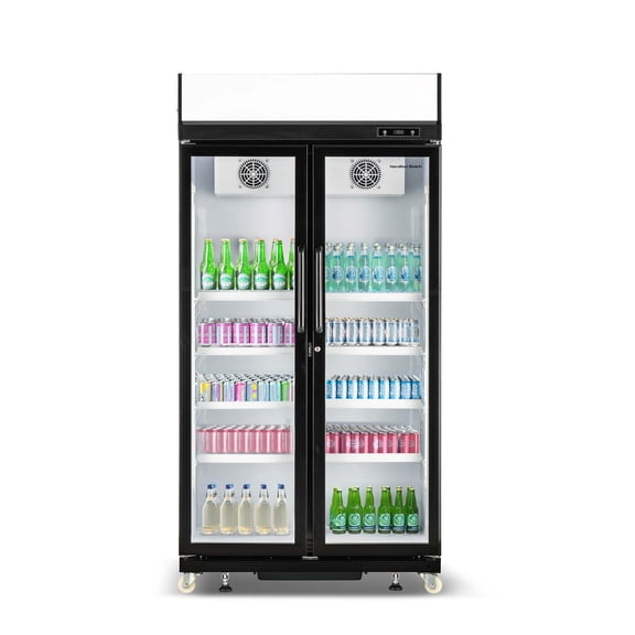 Hamilton Beach Glass Display Commercial Refrigerator