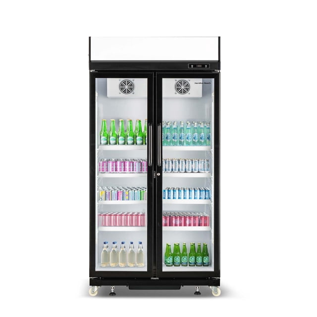 Hamilton Beach Glass Display Commercial Refrigerator