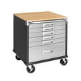 thumbnail image 1 of Seville Classics UltraHD 6-Drawer Rolling Cabinet, 28" W x 25" D x 34.5" H, 1 of 16