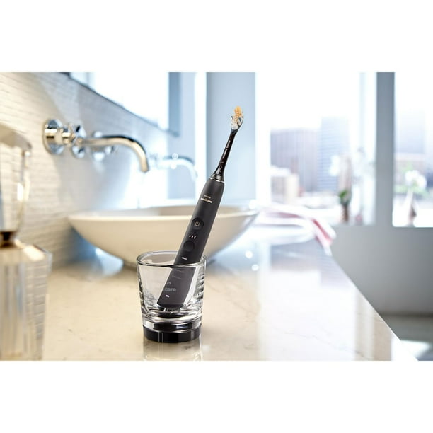 Philips Sonicare DiamondClean Power Toothbrush, Black and Rose