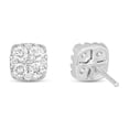 thumbnail image 4 of 1.0 C.T. TW Cushion Cut Diamond Stud Earrings in 14K Gold, 4 of 6