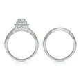 thumbnail image 3 of 0.95 CT. T.W. Round Cut Halo Diamond Ring & Band Set in 14K Gold, 3 of 5