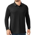 thumbnail image 1 of Member's Mark Long Sleeve Stretch Pique Polo, 1 of 3
