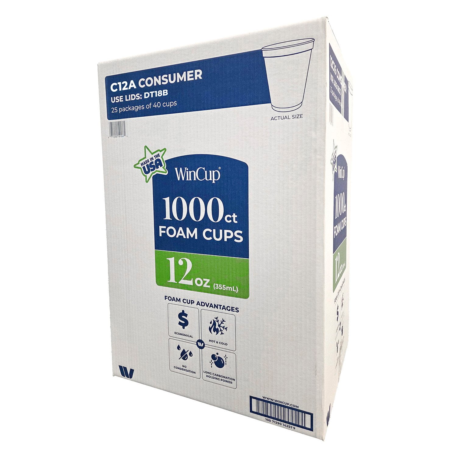 WinCup Foam Drink Cups 18 Series, White, Multi ct. - Samsclub.com