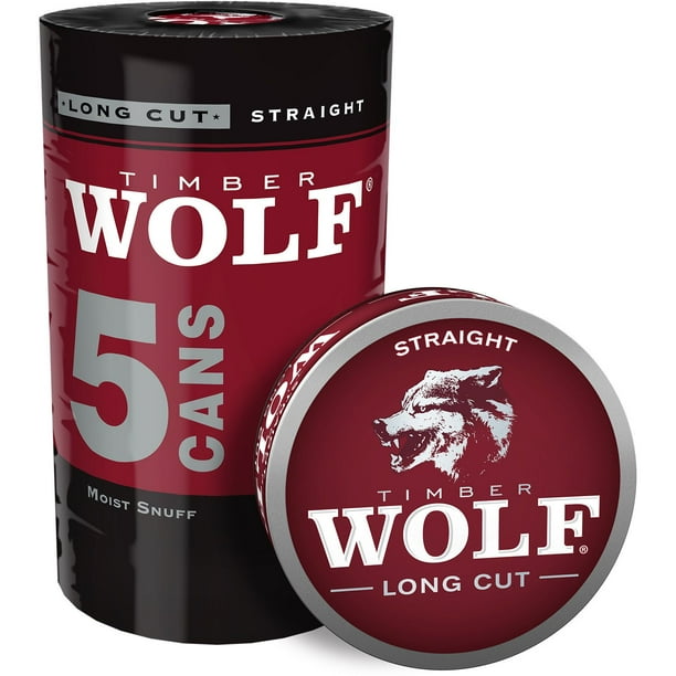 timber tobacco Timber Wolf Long Cut Straight 1.2 oz., 5 pk