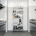 thumbnail image 7 of Seville Classics 5-Tier Steel Wire Shelving, 36” W x 14” D x 75.5” H, 7 of 10