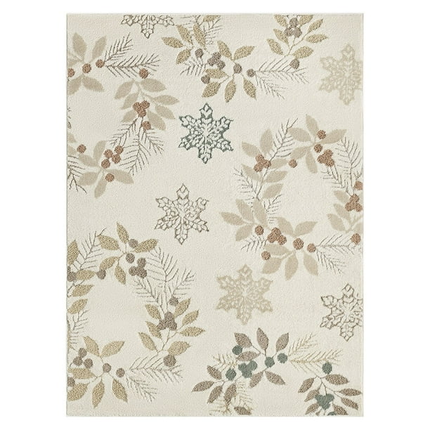 Frosty Bells Winter Whispers Holiday Area Rug, Assorted Sizes