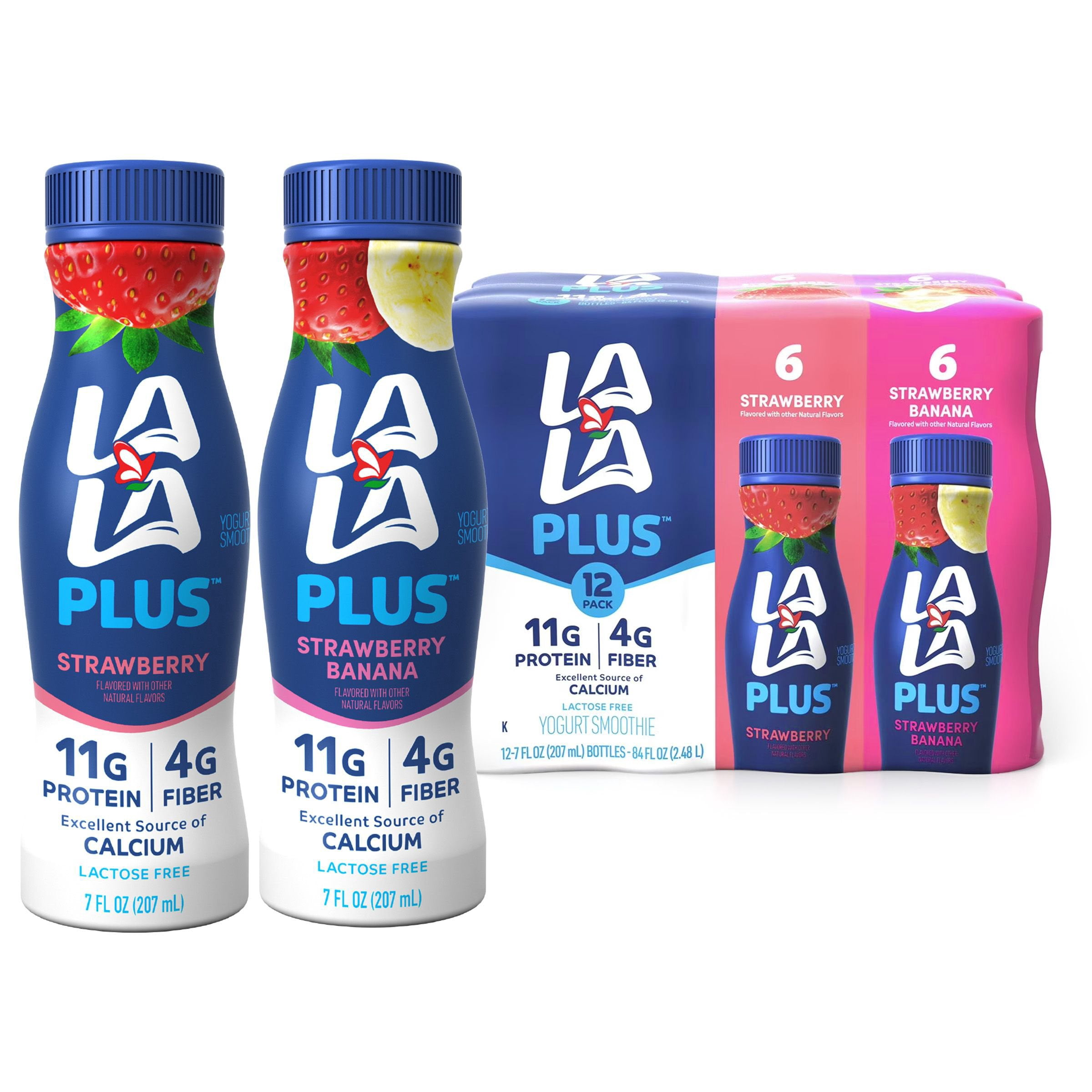 LaLa Plus Drinkable Yogurt, Variety Pack, 7 fl. oz., 12 pk