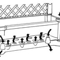 thumbnail image 3 of Calypso Self-Watering Planter with Trellis and Wheels, Various Colors, 3 of 6