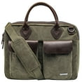 thumbnail image 1 of Renwick Canvas Briefcase with Genuine Leather Trim, Choose a Color, 1 of 10