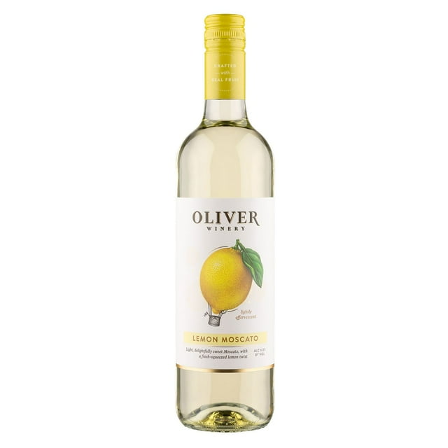 Oliver Winery Italian Lemon Spritz Moscato Wine, 750 ml