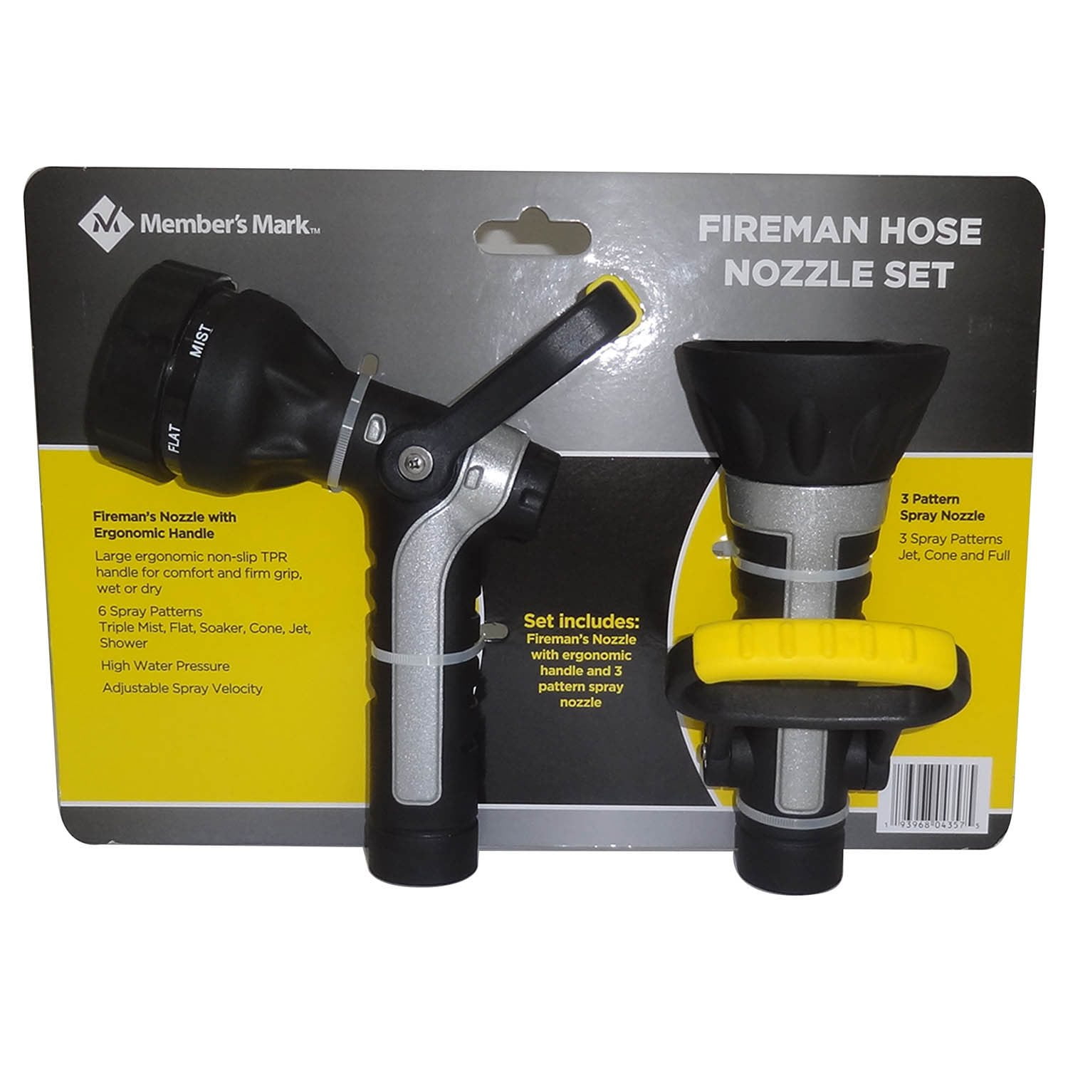 Member's Mark Fireman Hose Nozzle Set - Samsclub.com