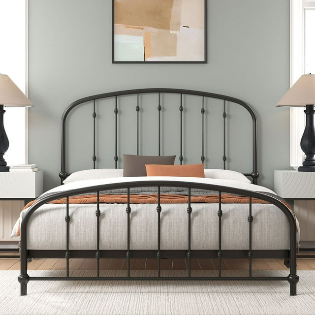 Zinus Night Therapy Bridget 50" Metal Platform Bed Frame, Assorted Colors