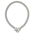 thumbnail image 1 of 0.35 CT. T.W. Diamond Horseshoe Necklace in Italian Sterling Silver, 1 of 3