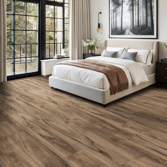 Select Surfaces Smokey Walnut Waterproof Laminate Flooring, 14.99 sq. ft. per box