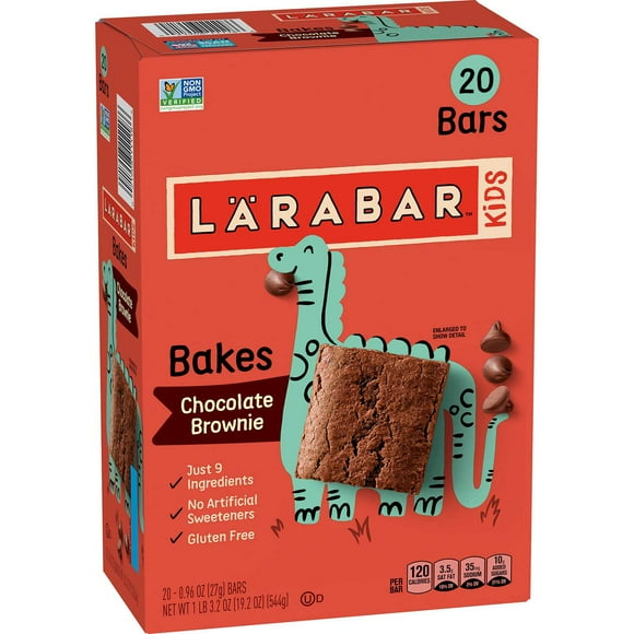 Larabar Kids Bakes Chocolate Brownie, 20 ct.