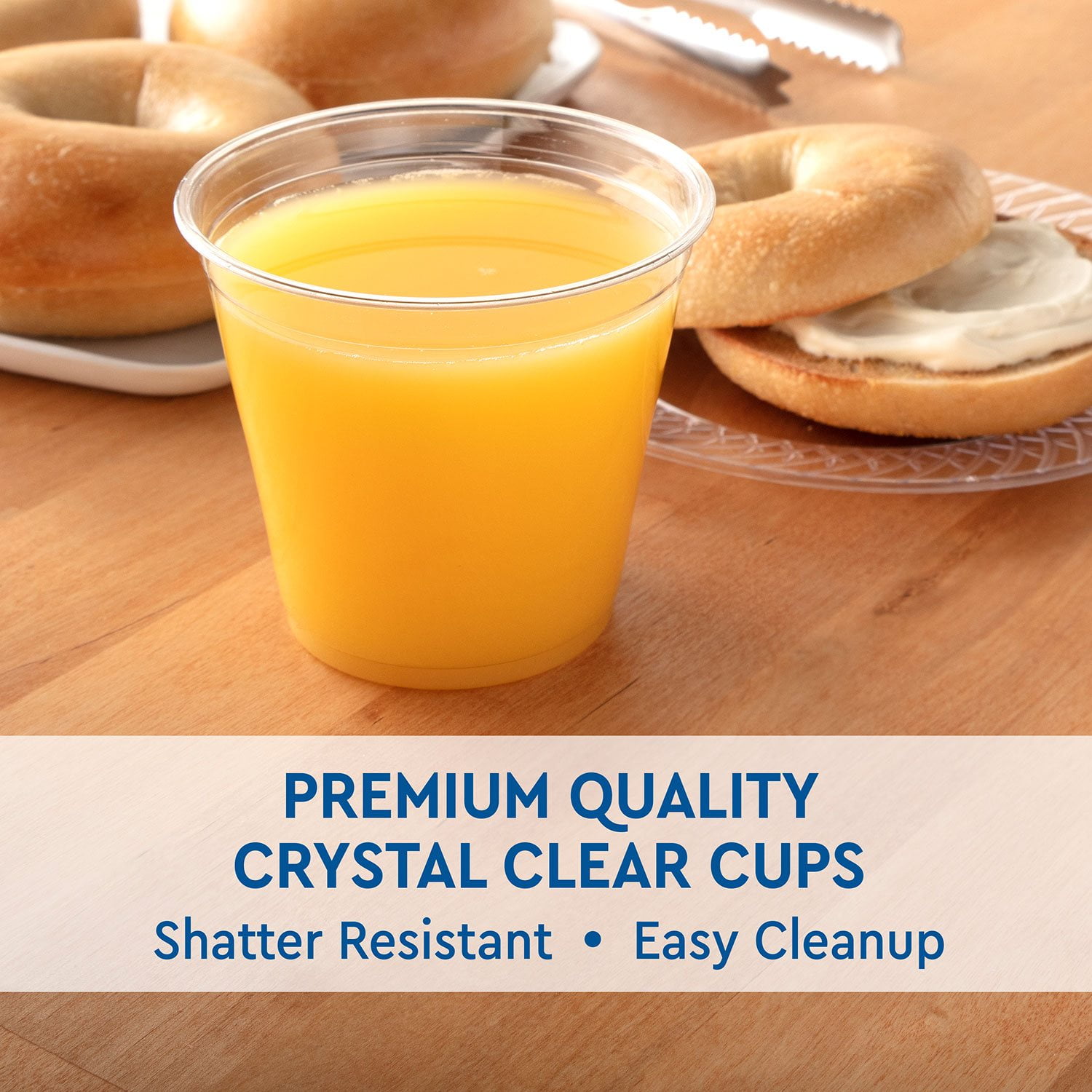 9 oz clear plastic tumblers 9 oz. Clear Round Plastic Tumblers - (80 Count)