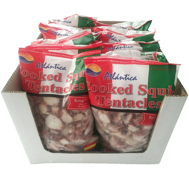 Atlantica Cooked Squid Tentacles Case 12 lbs.