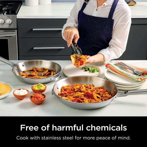 Ninja EverClad 12-Piece Tri-Ply Commercial-Grade Stainless Steel
