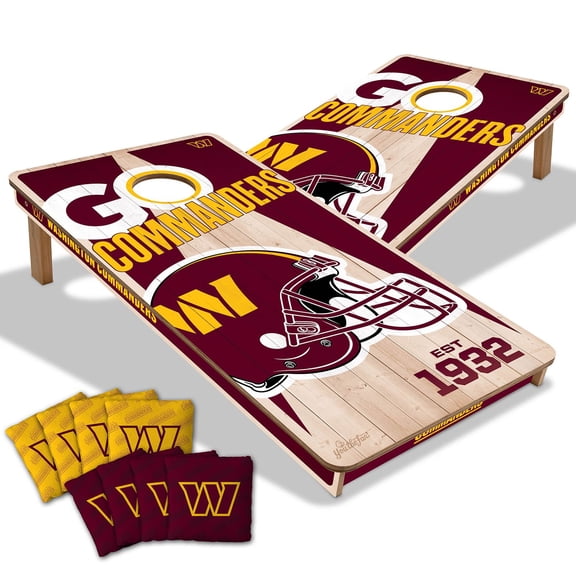 YouTheFan Washington Commanders 2'x4' Cornhole Board Set