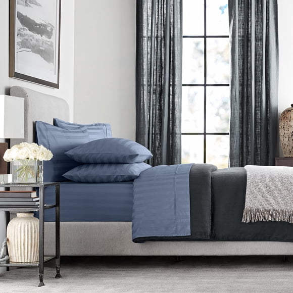 Member’s Mark 700-Thread-Count Hotel Premier Collection Egyptian Cotton Stripe Sheet Set, Assorted Sizes