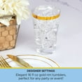 thumbnail image 4 of Tableluxe Premium Disposable Gold Rimmed Clear Plastic Tumbler, 16 fl. oz., 48 ct., 4 of 7