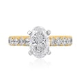 thumbnail image 1 of Lab Created Oval Cut Diamond Ring, 1 of 5