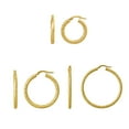 thumbnail image 1 of Diamond Cut Hoop Earrings in 14K Gold, 1 of 4