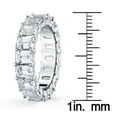 thumbnail image 4 of Lab Created White Sapphire Eternity Band in 14K Gold, 4 of 10